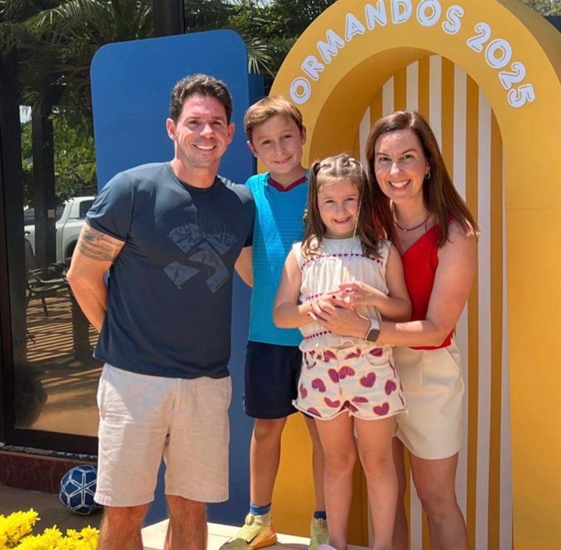 A família de Marcelo Silva reunida em Campinas